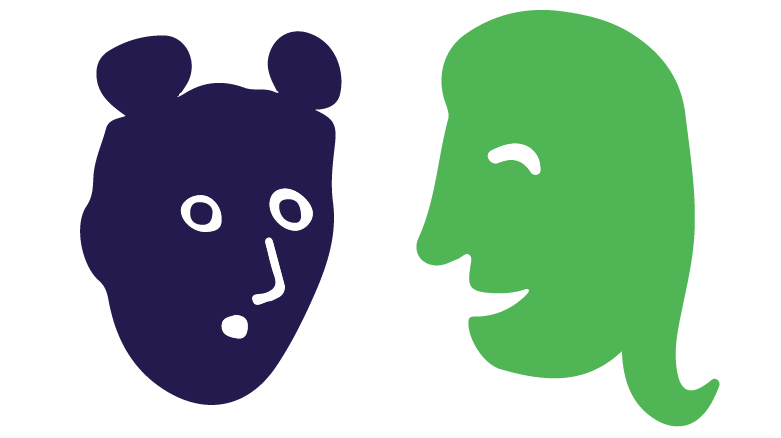 Illustration of people talking