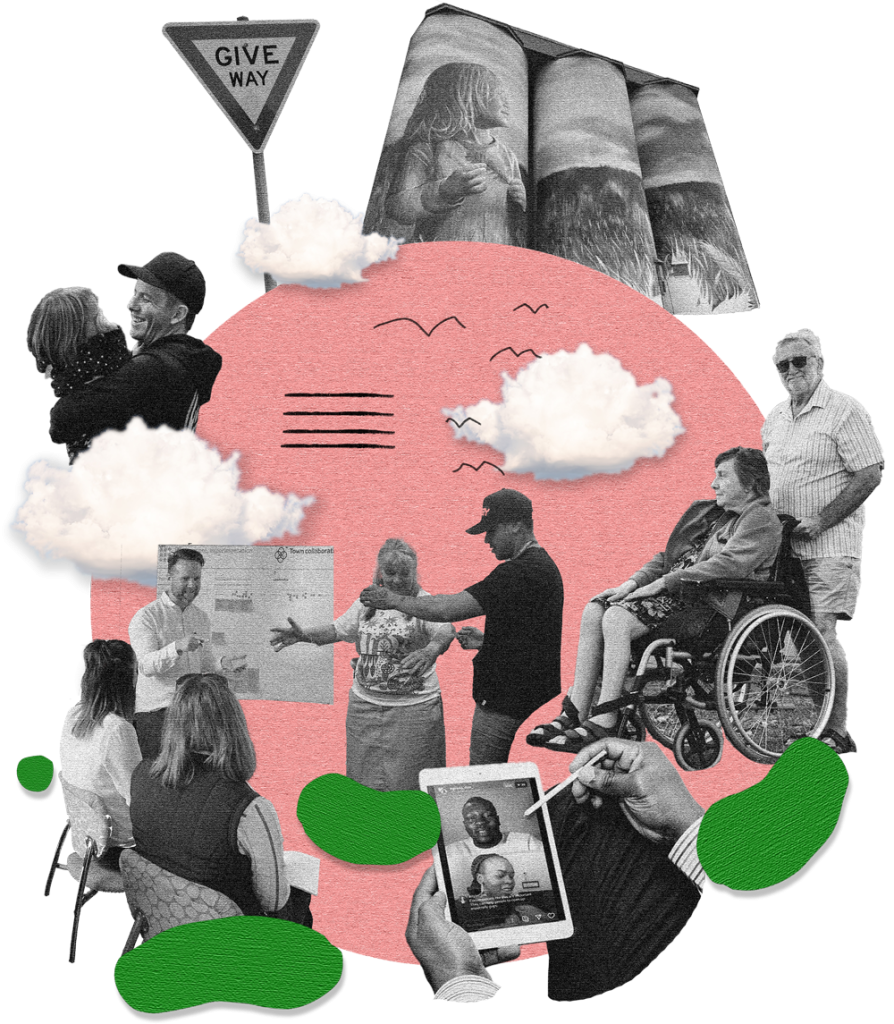 Mental health collage