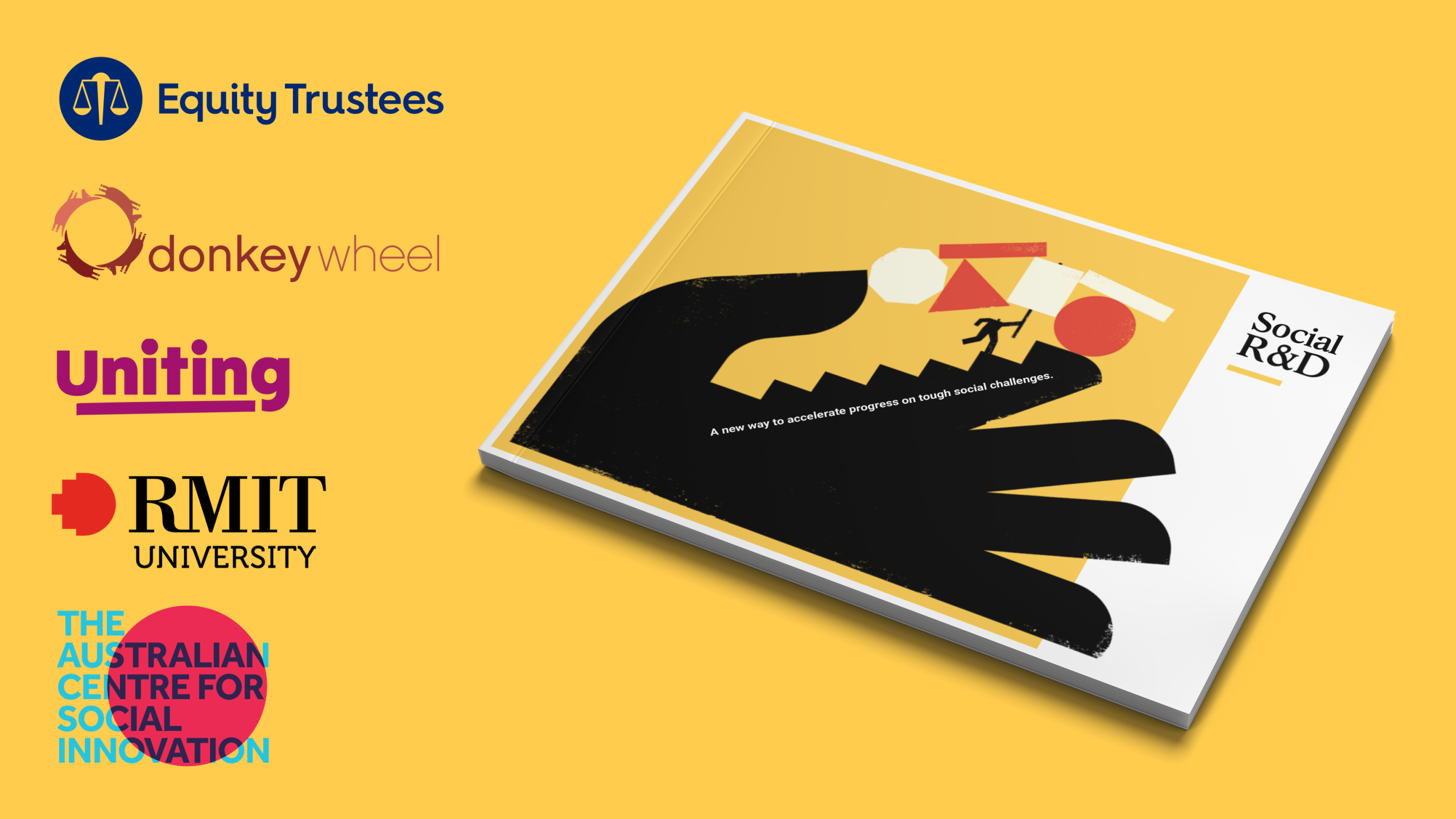 Mockup of the white paper cover with partner logos