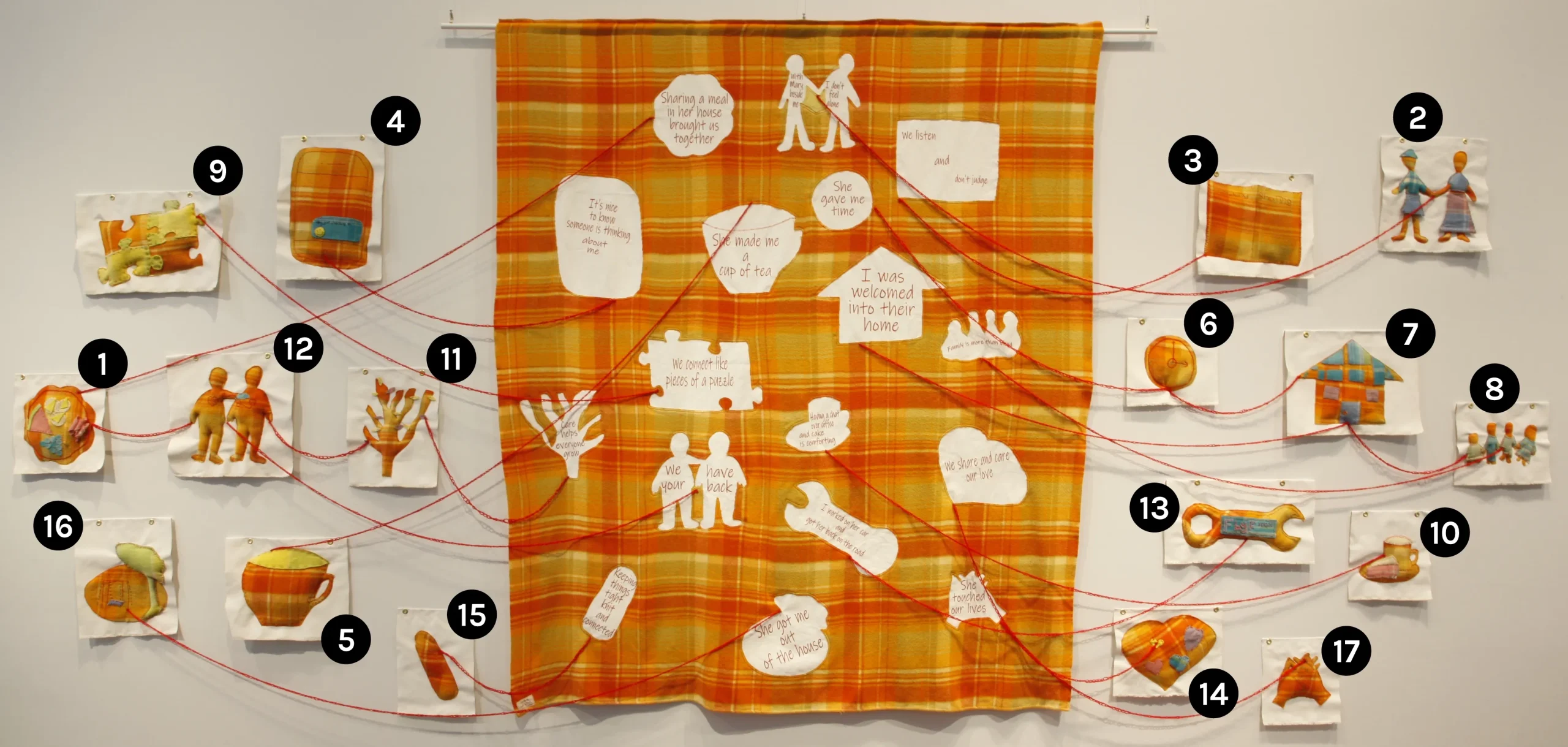 Care Blanket art installation