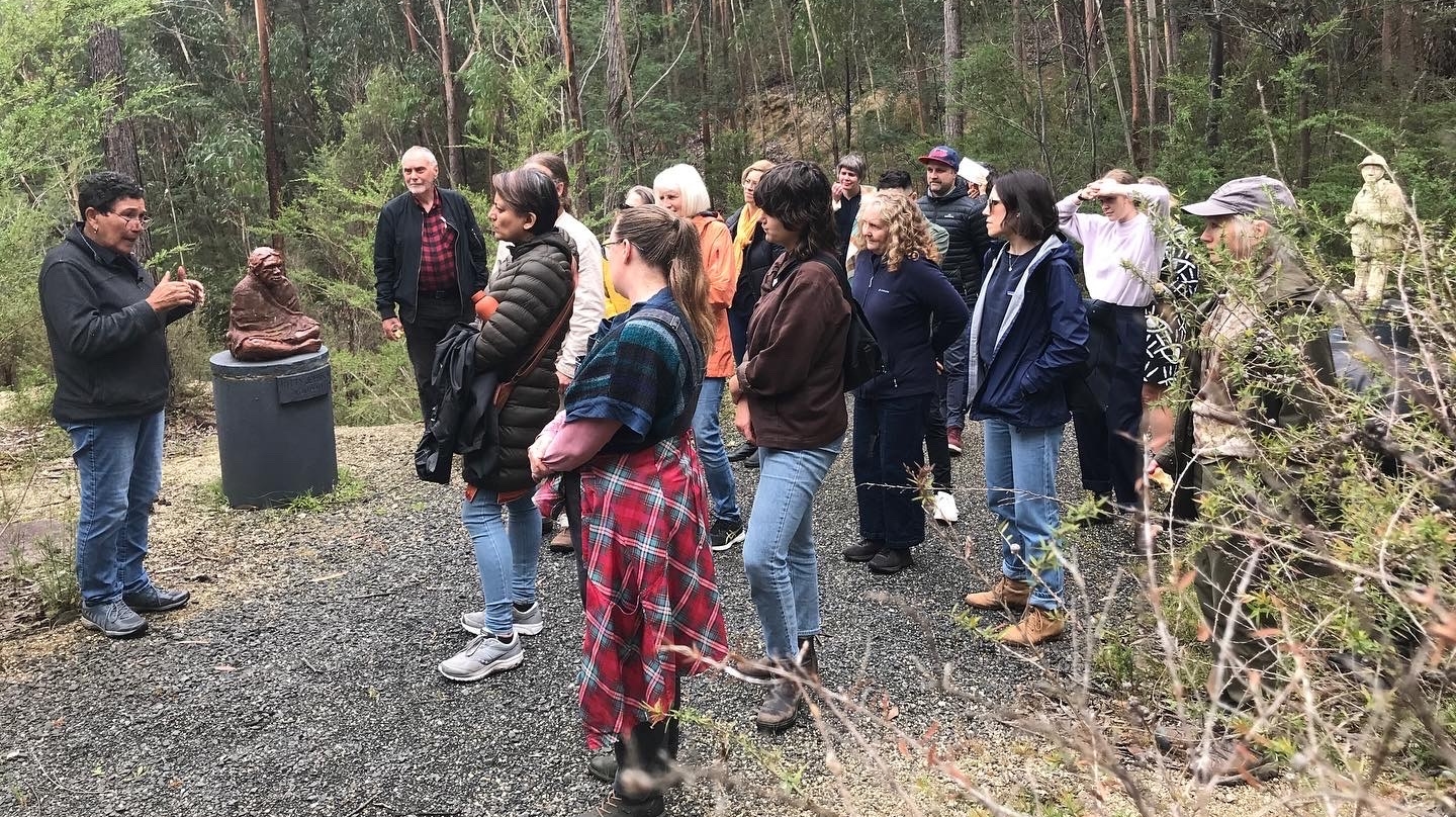 Starting with respect by connecting to culture and place through a A Walk on Country, Gippsland Local Learning Lab, on the lands of the Kurnai people, VIC.