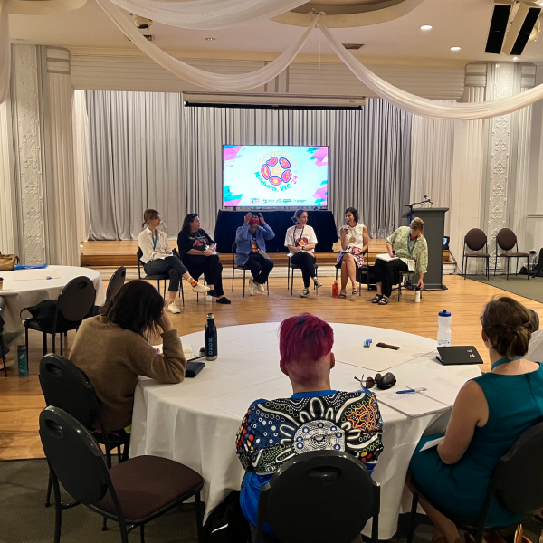 Panel talking at Changefest 2024
