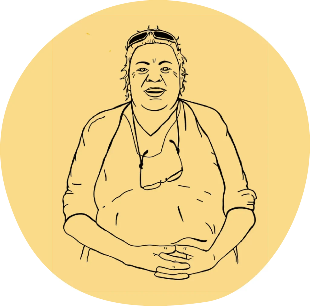 Illustration of Ancestor Aunty Vickey Charles